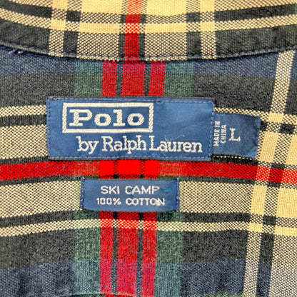 POLObyRalphLauren 90s Ombre Check Ski Camp Polo Multi Size L