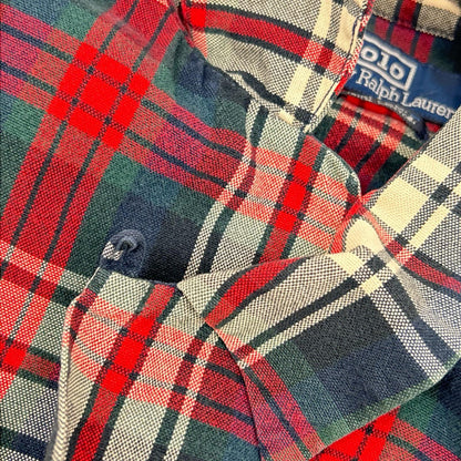 POLObyRalphLauren 90s Ombre Check Ski Camp Polo Multi Size L