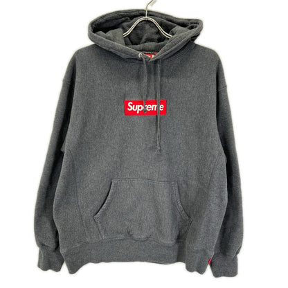 Supreme 21AW Box Logo Hoodie Gray Cotton Size M