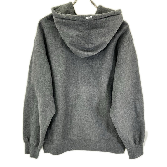 Supreme 21AW Box Logo Hoodie Gray Cotton Size M