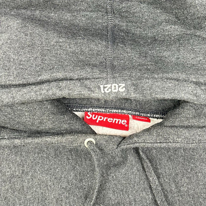 Supreme 21AW Box Logo Hoodie Gray Cotton Size M