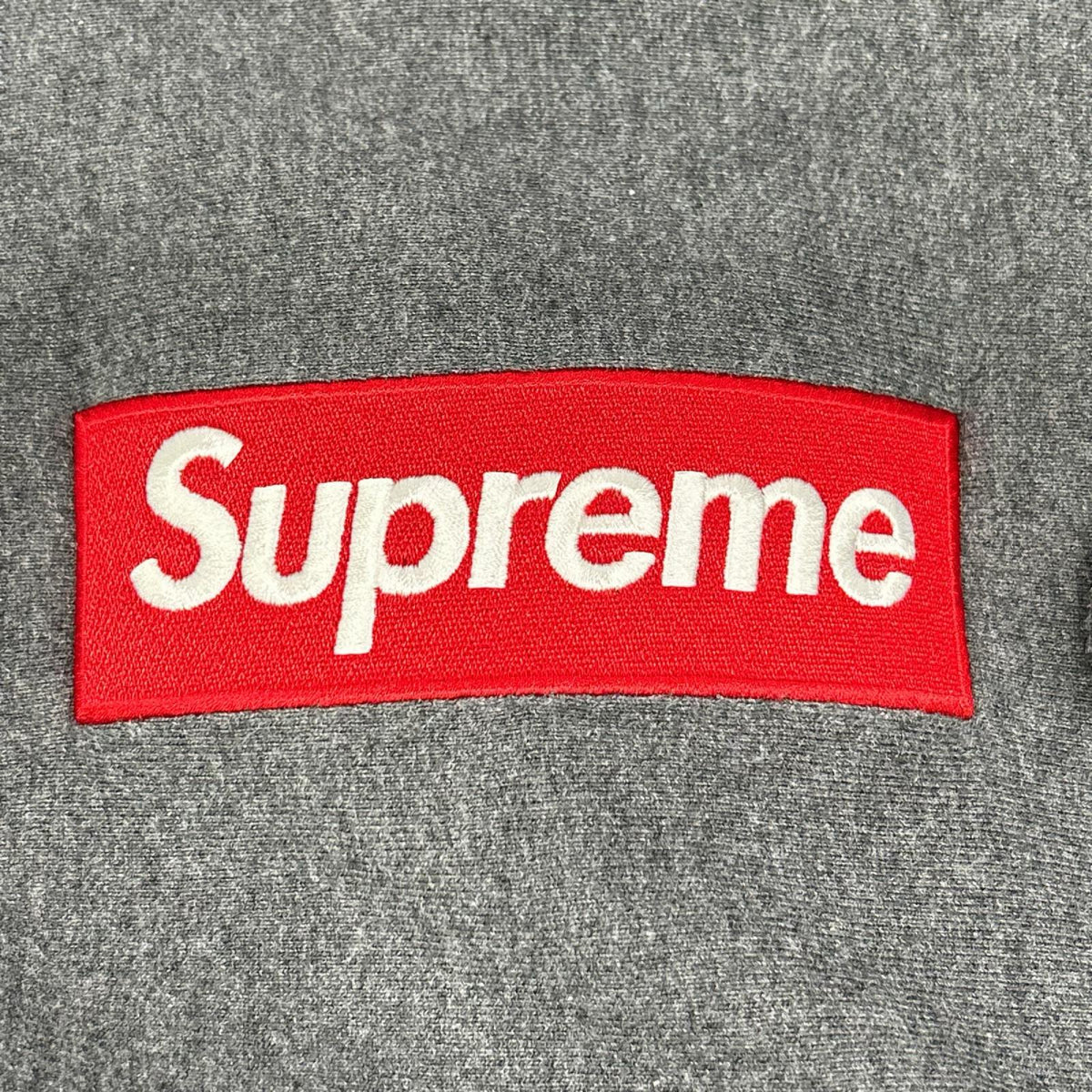 Supreme 21AW Box Logo Hoodie Gray Cotton Size M