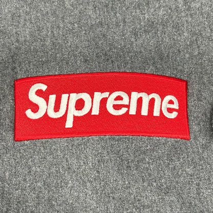 Supreme 21AW Box Logo Hoodie Gray Cotton Size M