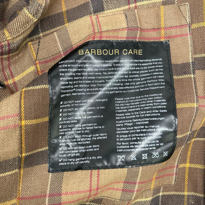 Barbour Bedale SL Lined Check Jacket Brown Size 38