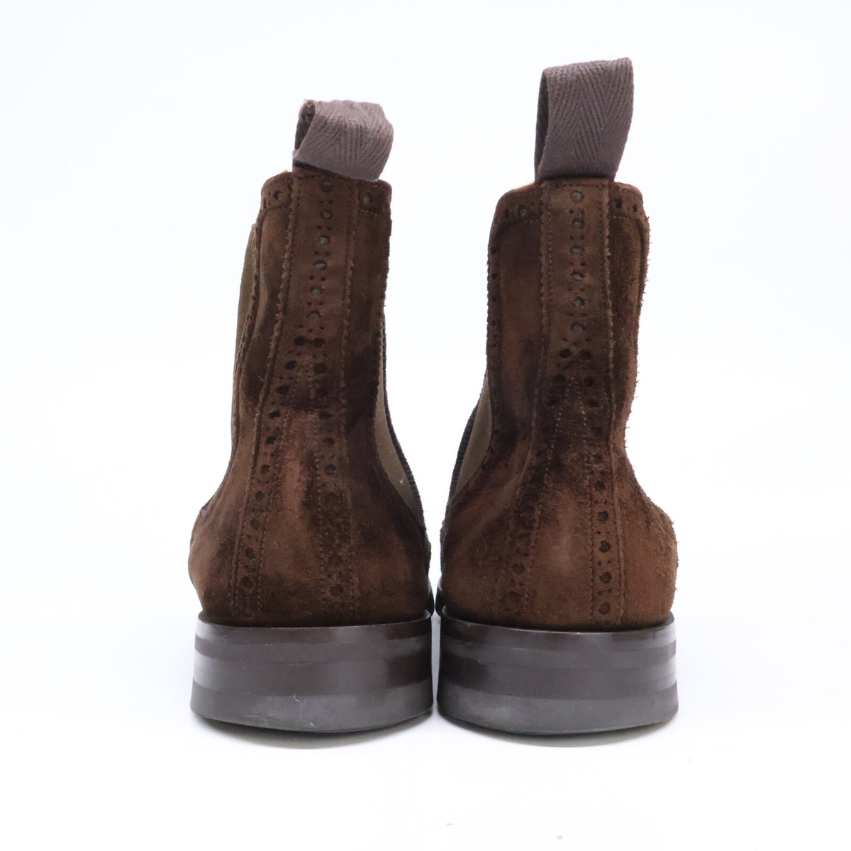 JOSEPH CHEANEY&SONS Wingtip Suede Chelsea Boots