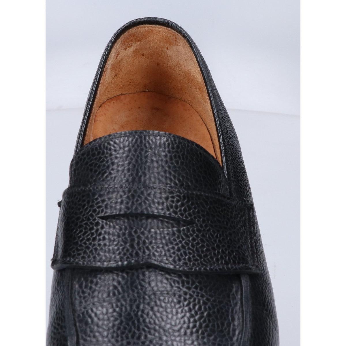 Crockett&Jones x B&Y Leather Penny Loafers Navy Size 7E