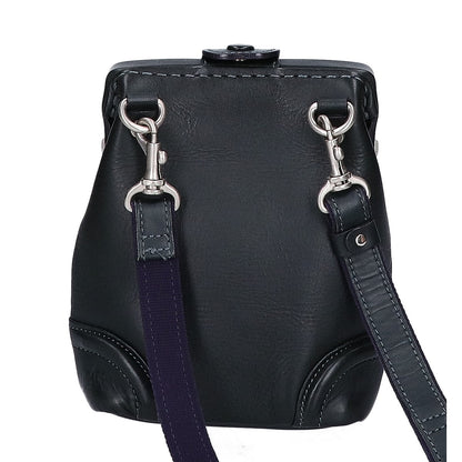FIVEWOODS PLATEAU Dalles Leather Shoulder Bag Navy