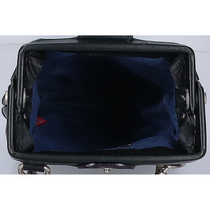 FIVEWOODS PLATEAU Dalles Leather Shoulder Bag Navy