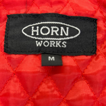 HORN WORKS Blue Double Riders Leather Jacket Size M