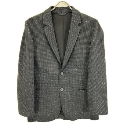 HUGOBOSS Black/Blue Tweed-Like Jacket Size 44