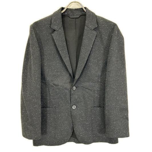 HUGOBOSS Black/Blue Tweed-Like Jacket Size 44