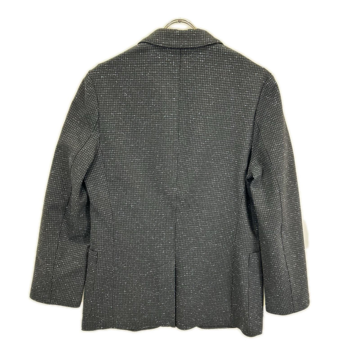 HUGOBOSS Black/Blue Tweed-Like Jacket Size 44