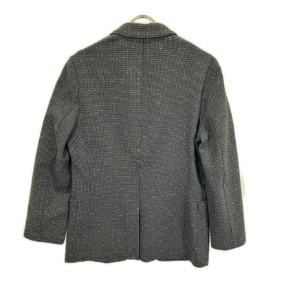 HUGOBOSS Black/Blue Tweed-Like Jacket Size 44