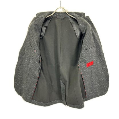 HUGOBOSS Black/Blue Tweed-Like Jacket Size 44