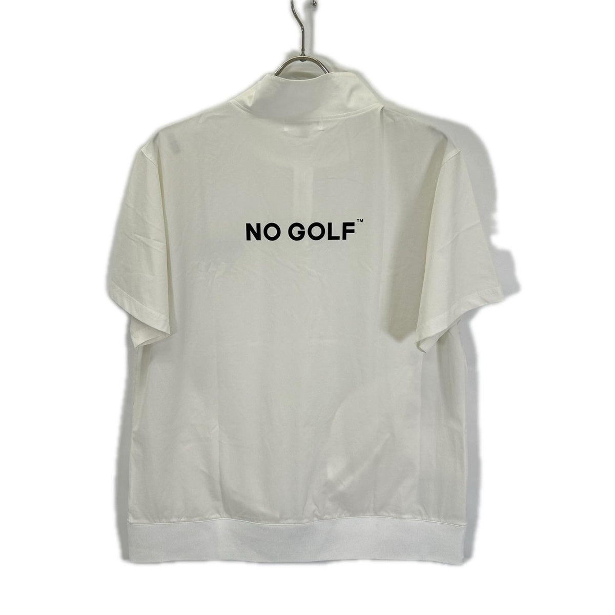 NO COFFEE CLUBHAUS Half-Zip Short-Sleeve Top Size XS