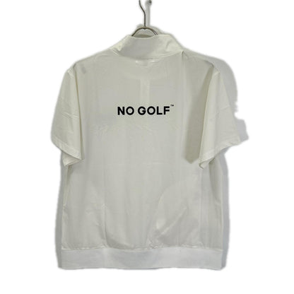 NO COFFEE CLUBHAUS Half-Zip Short-Sleeve Top Size XS