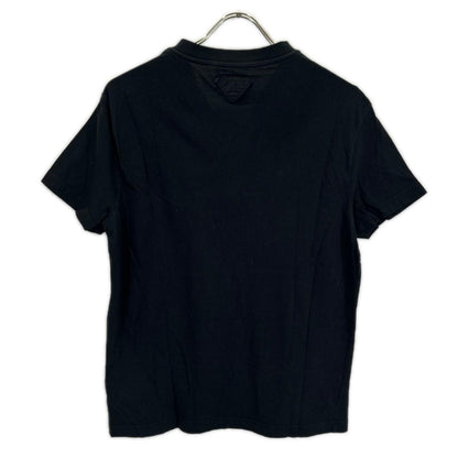 PRADA Triangle Logo Short Sleeve T-Shirt Black Size M