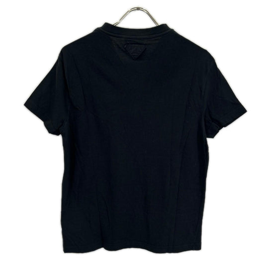 PRADA Triangle Logo Short Sleeve T-Shirt Black Size M