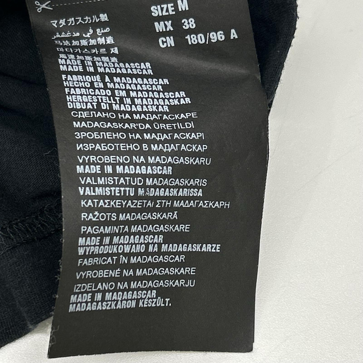 PRADA Triangle Logo Short Sleeve T-Shirt Black Size M