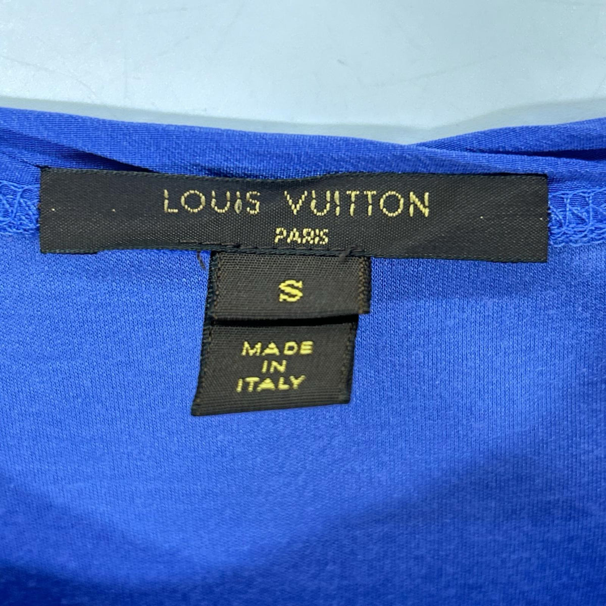 LOUIS VUITTON Arc de Triomphe Felt T-Shirt Navy Size S