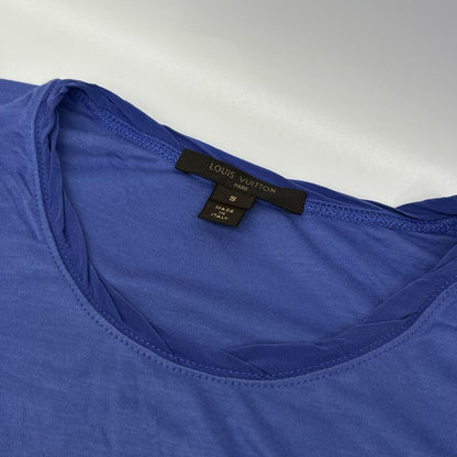 LOUIS VUITTON Arc de Triomphe Felt T-Shirt Navy Size S