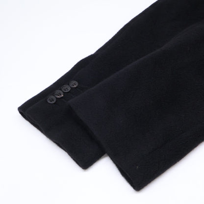 HERMES Cashmere Chesterfield Coat Navy Size 52