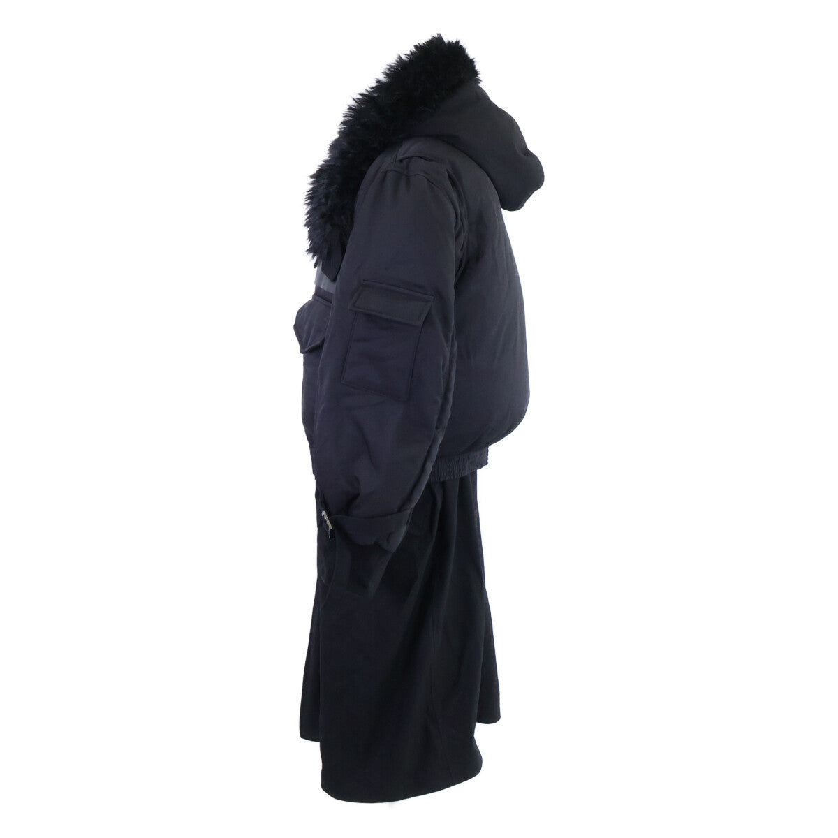 sacai x SPIEWAK 24AW Down Blouson Docking Coat Black Size 2