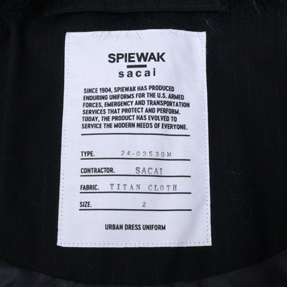 sacai x SPIEWAK 24AW Down Blouson Docking Coat Black Size 2