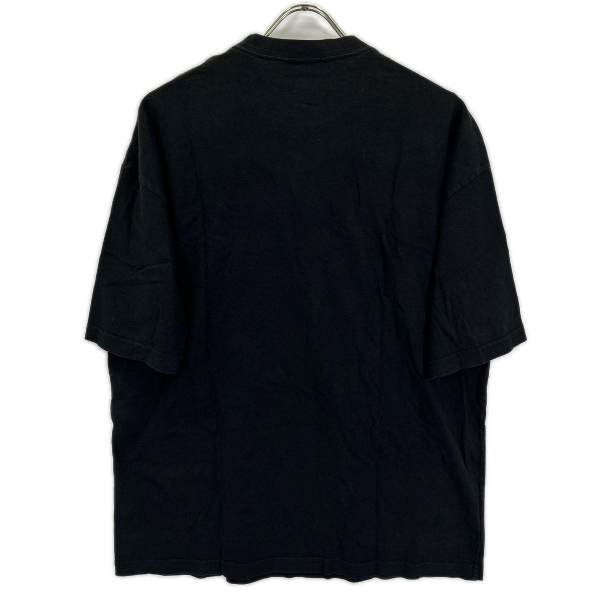 BALENCIAGA Black BB Logo Print Cotton T-Shirt