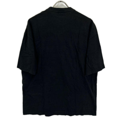BALENCIAGA Black BB Logo Print Cotton T-Shirt