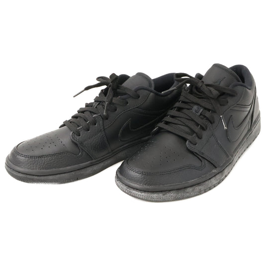 NIKE Air Jordan 1 Low Sneakers Triple Black Size 26.5