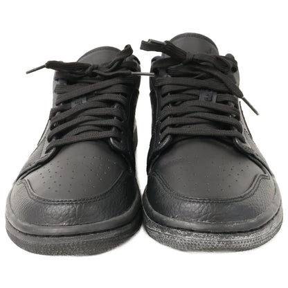 NIKE Air Jordan 1 Low Sneakers Triple Black Size 26.5