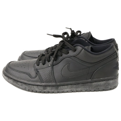 NIKE Air Jordan 1 Low Sneakers Triple Black Size 26.5