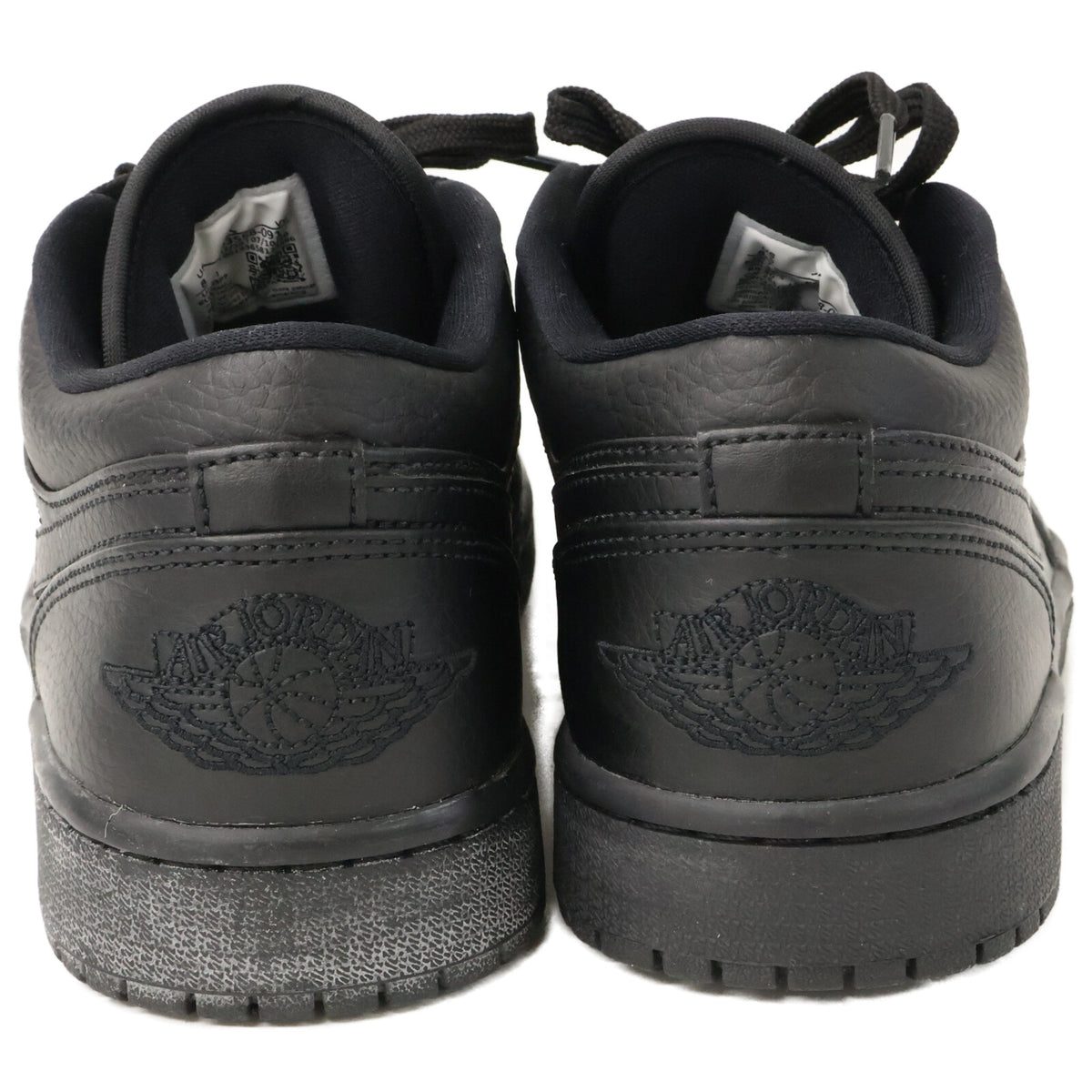 NIKE Air Jordan 1 Low Sneakers Triple Black Size 26.5
