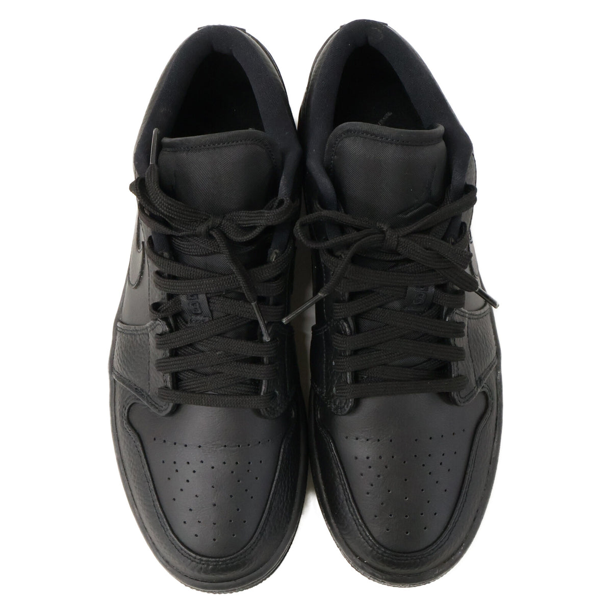 NIKE Air Jordan 1 Low Sneakers Triple Black Size 26.5