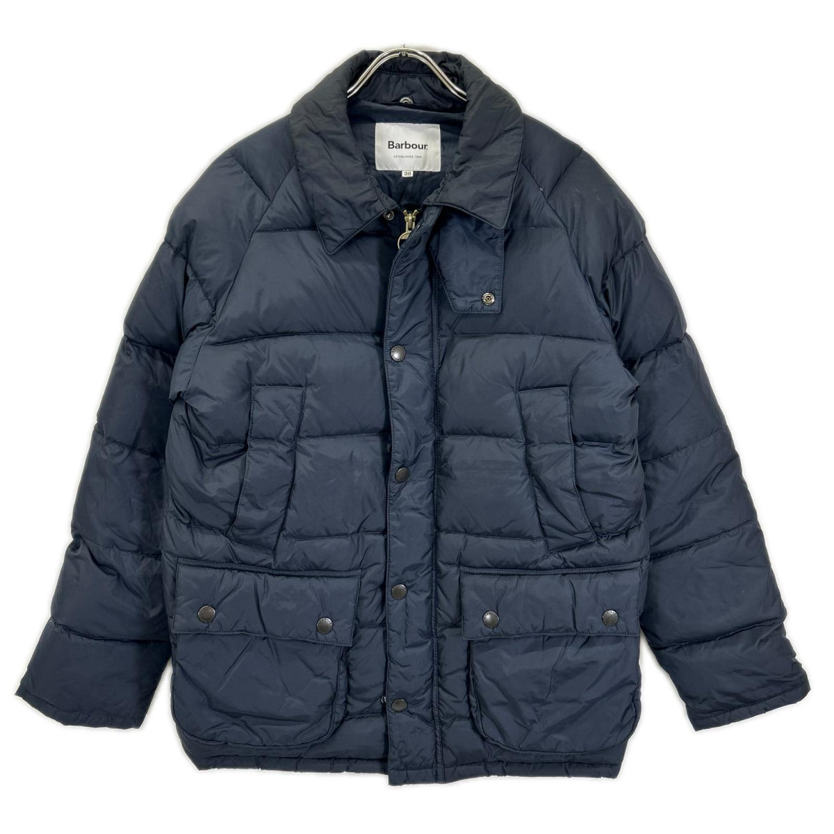 Barbour BEDALE SL DOWN Nylon Down Jacket Navy Size 38