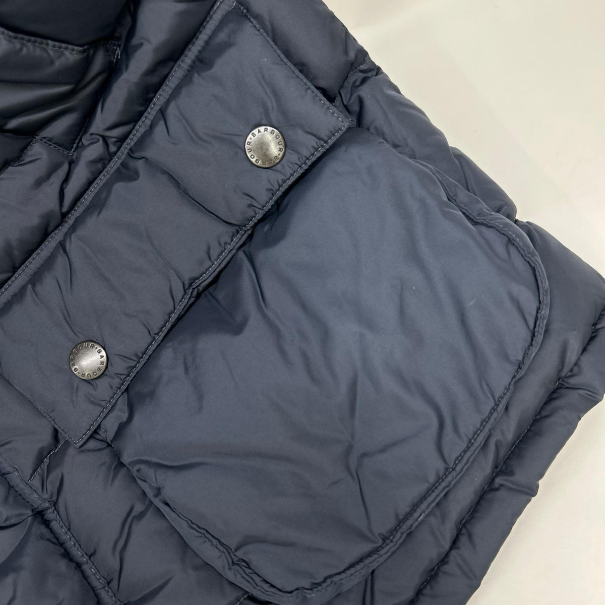 Barbour BEDALE SL DOWN Nylon Down Jacket Navy Size 38