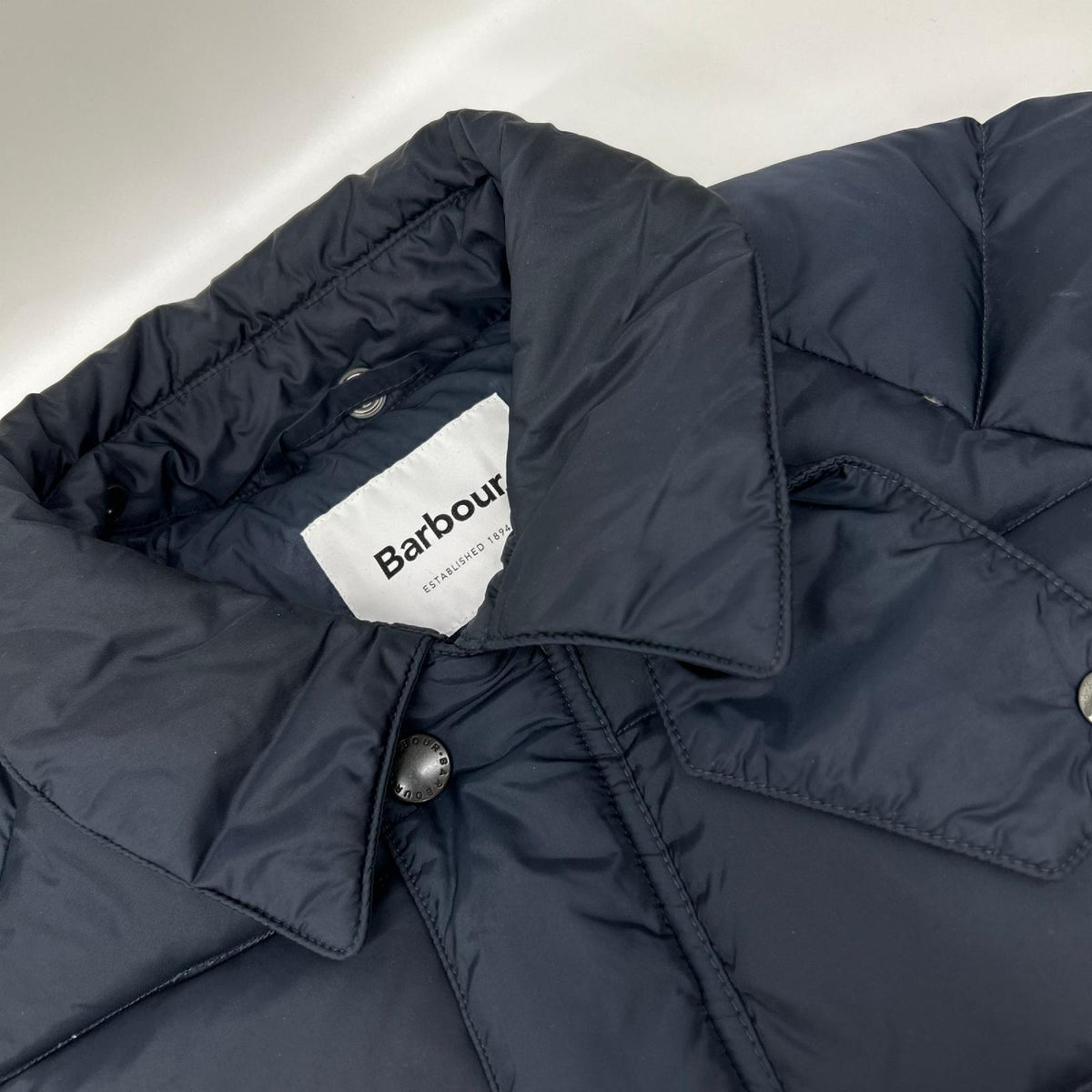 Barbour BEDALE SL DOWN Nylon Down Jacket Navy Size 38