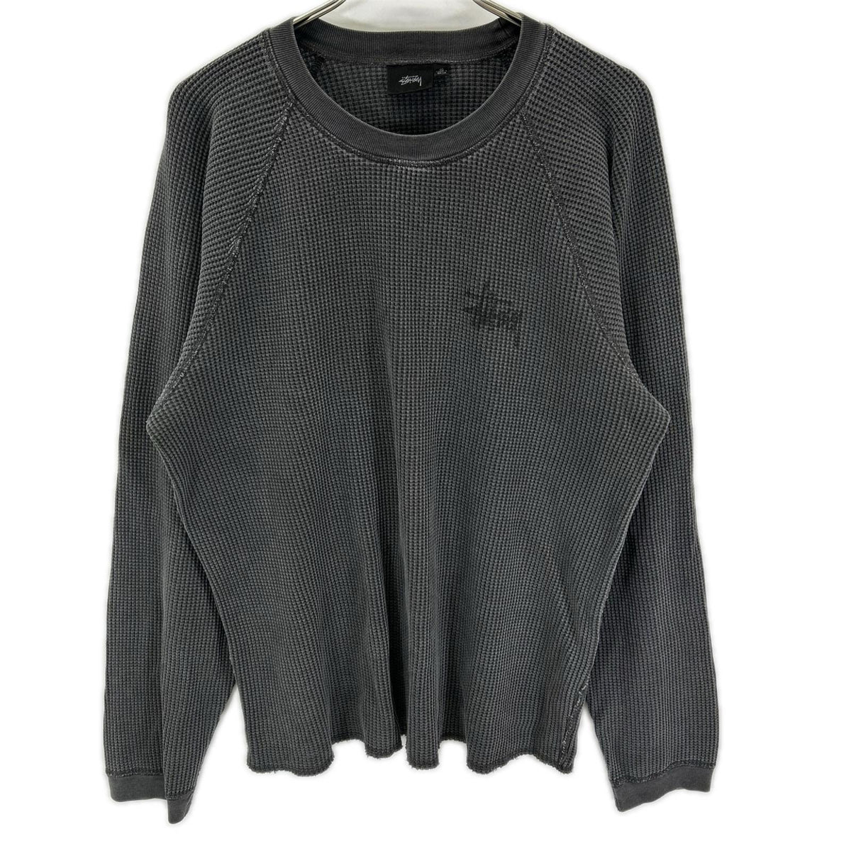 Stussy Washed Black Basic Thermal Gray Size M