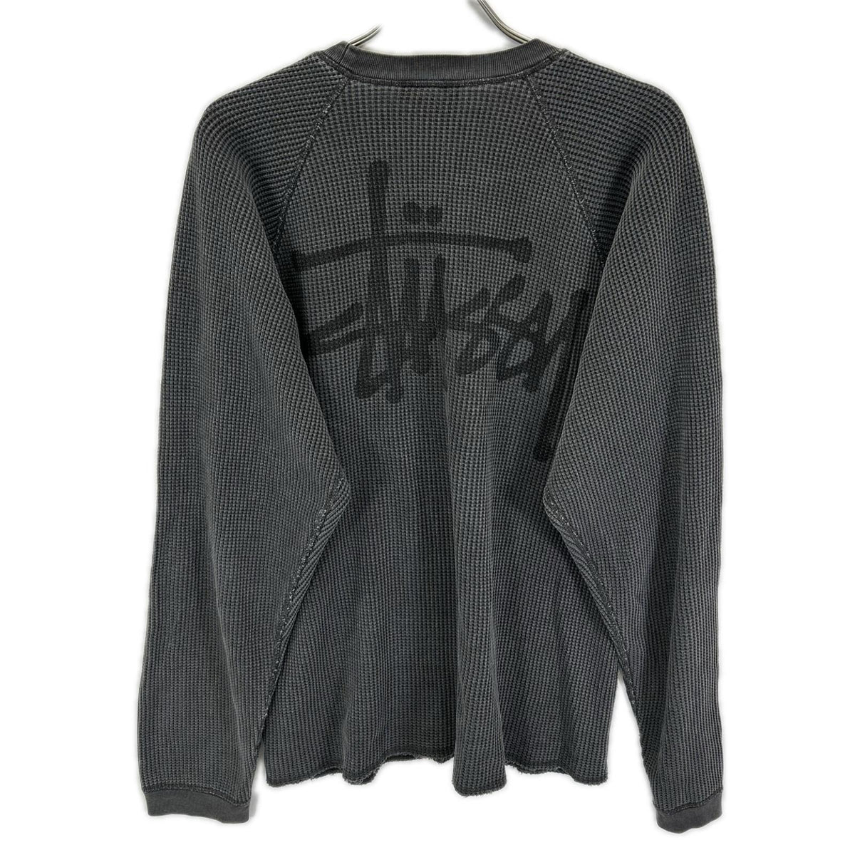 Stussy Washed Black Basic Thermal Gray Size M