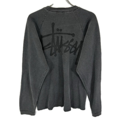 Stussy Washed Black Basic Thermal Gray Size M