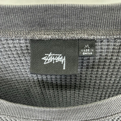 Stussy Washed Black Basic Thermal Gray Size M