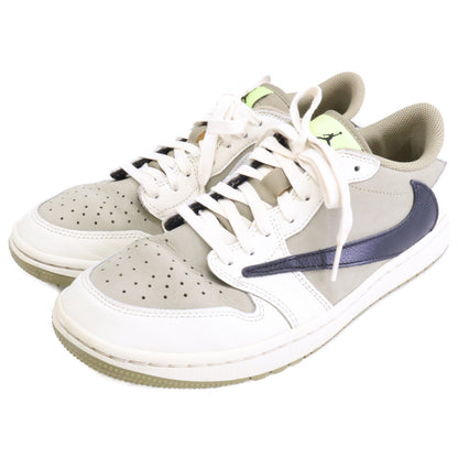 NIKE x Travis Scott AJ1 Low Golf Sneakers Olive Size 26.5cm