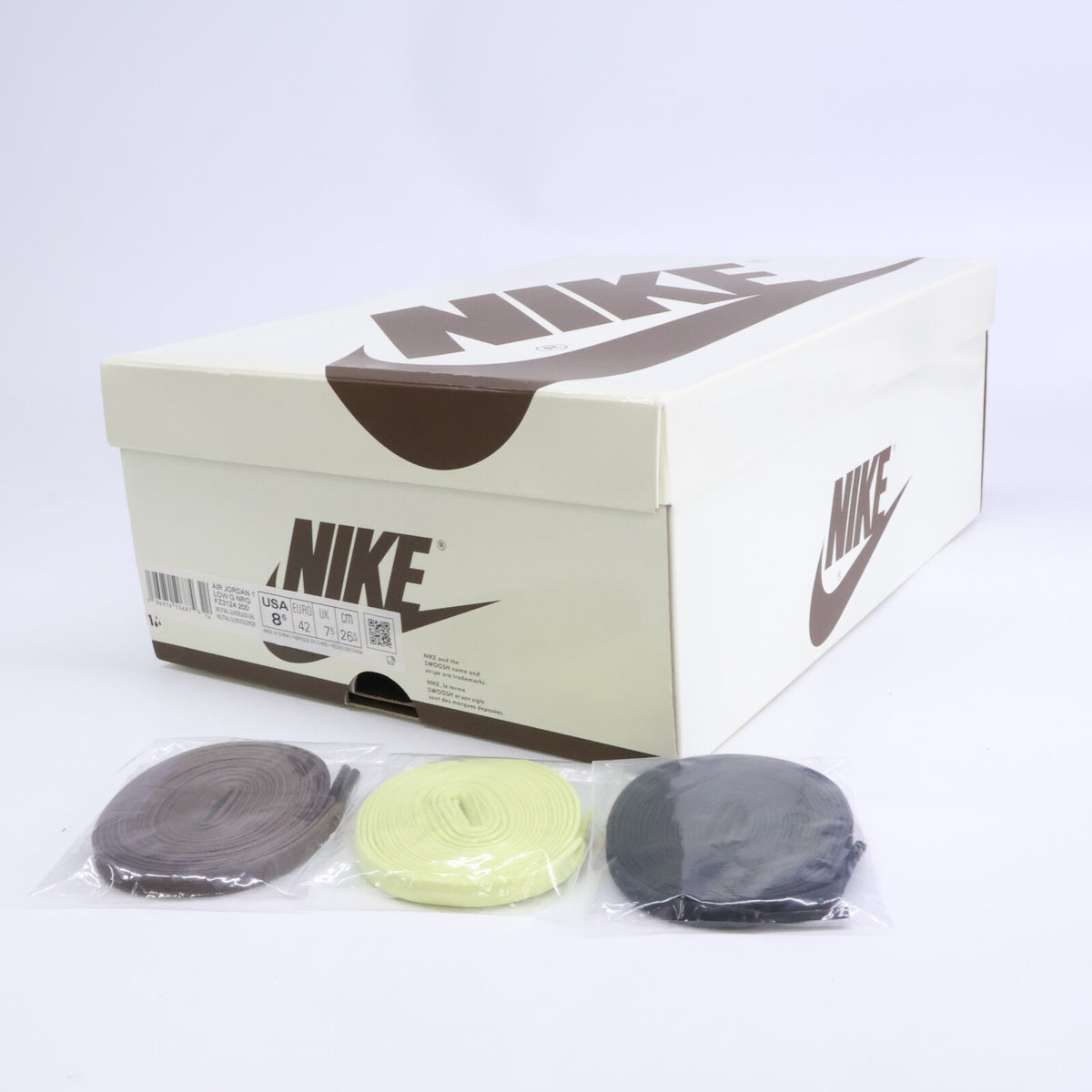 NIKE x Travis Scott AJ1 Low Golf Sneakers Olive Size 26.5cm