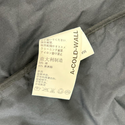 A-COLD-WALL Black Nylon Long Jacket Size S