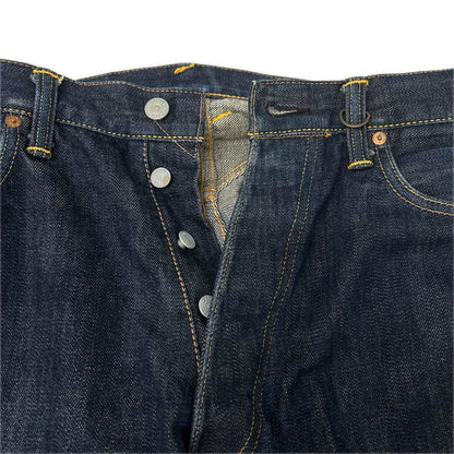 EVISU 2001 Seagull Print Indigo Denim Jeans Size 34×35