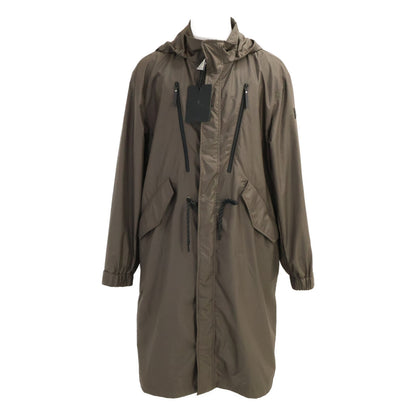 MONCLER 25AW Aliso Khaki Nylon Hooded Long Coat Size 3