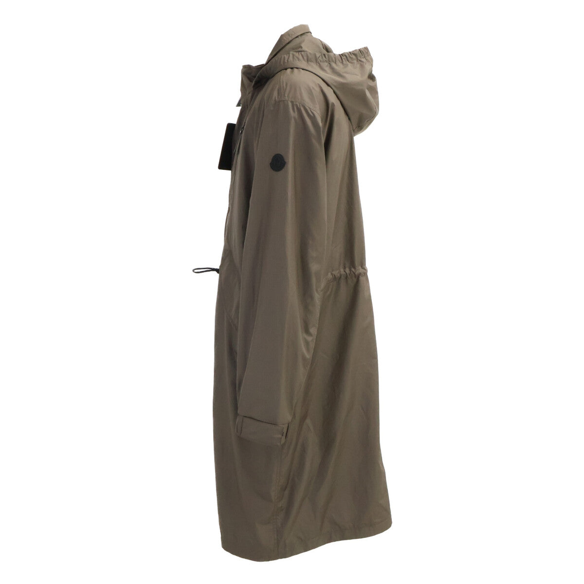 MONCLER 25AW Aliso Khaki Nylon Hooded Long Coat Size 3