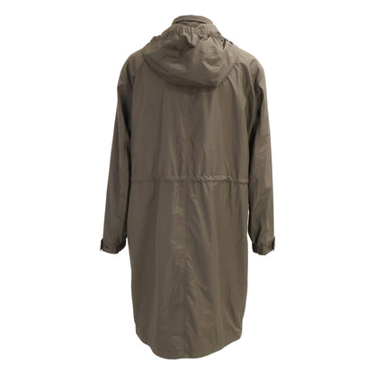 MONCLER 25AW Aliso Khaki Nylon Hooded Long Coat Size 3