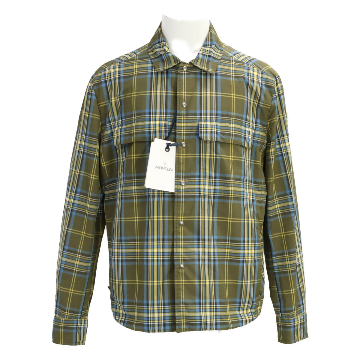 MONCLER 25AW Camcia Check Zip-Up Shirt Jacket Size L